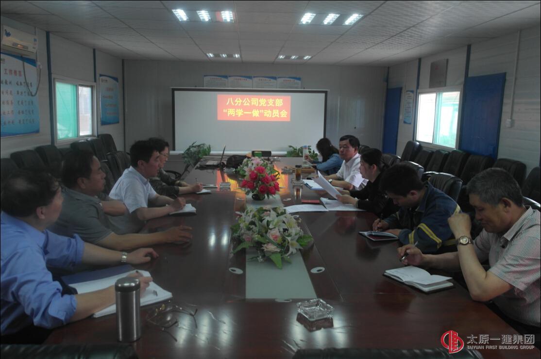 八分公司黨支部召開“兩學一做”學習教育動員會