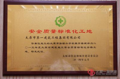 安全質(zhì)量標(biāo)準(zhǔn)化工地