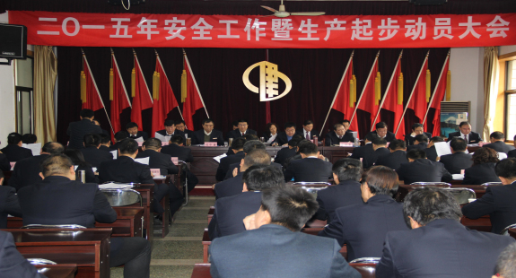 集團(tuán)公司召開2015年企業(yè)安全工作暨生產(chǎn)起步動(dòng)員大會(huì)