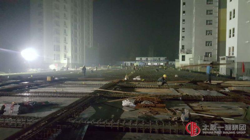 為直屬六分晉城公租房項(xiàng)目工人夜間施工點(diǎn)贊