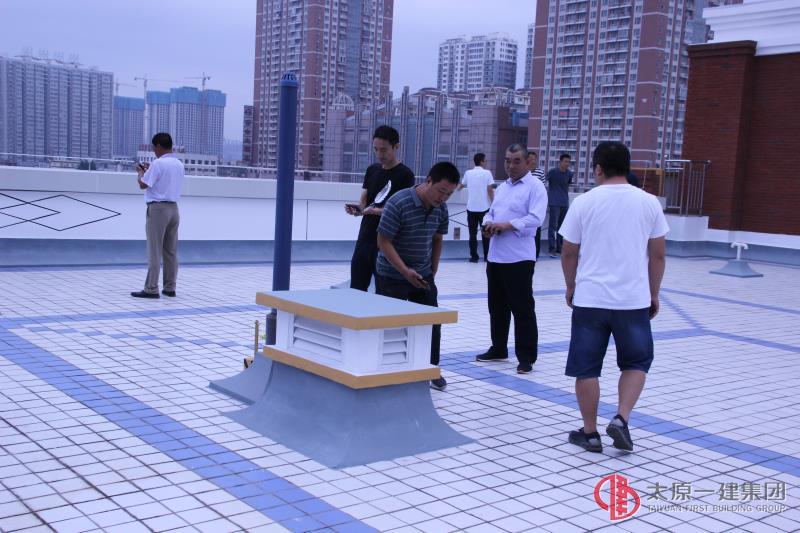 集團公司組織各基層單位參觀學習育英中學新校建設項目